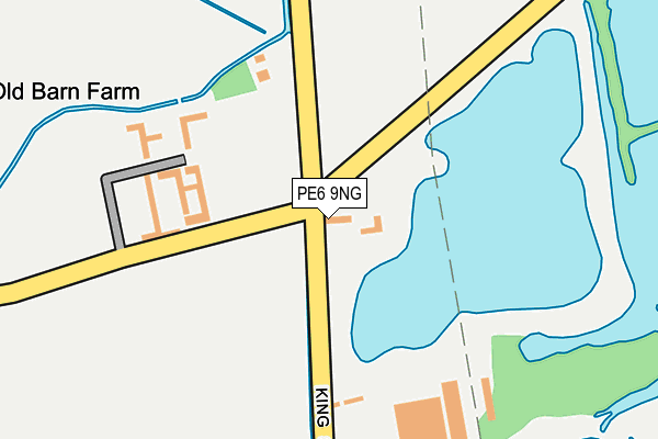 PE6 9NG map - OS OpenMap – Local (Ordnance Survey)