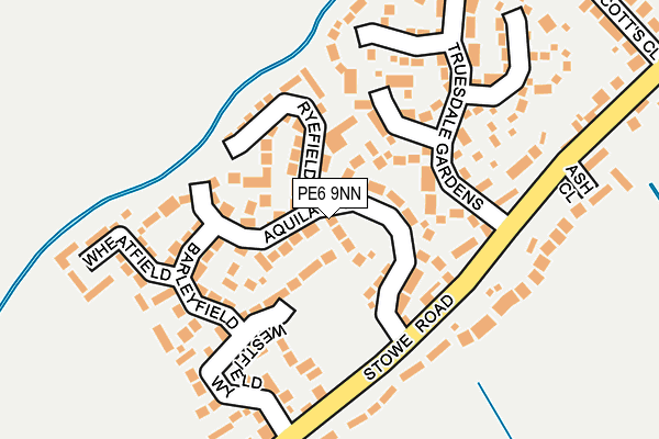 PE6 9NN map - OS OpenMap – Local (Ordnance Survey)