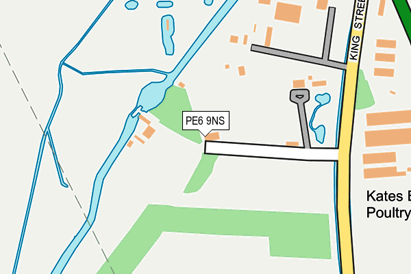 PE6 9NS map - OS OpenMap – Local (Ordnance Survey)
