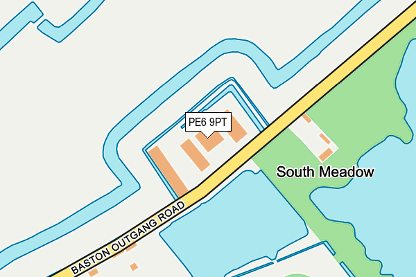PE6 9PT map - OS OpenMap – Local (Ordnance Survey)