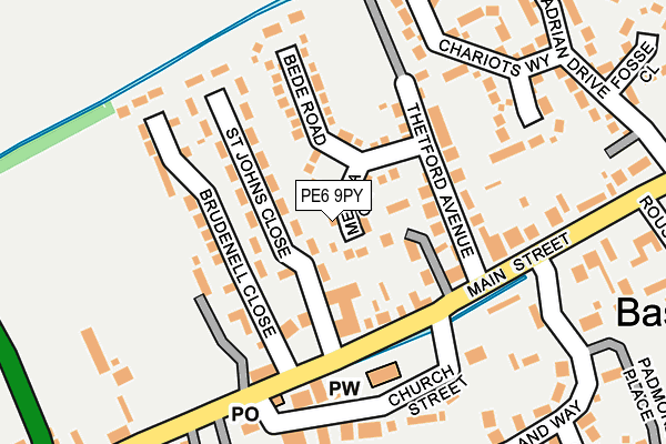 Map of TPJ SUPPLIES LTD at local scale