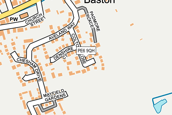 Map of HIGH HURST LIMITED at local scale