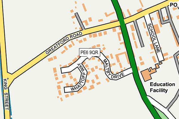 PE6 9QR map - OS OpenMap – Local (Ordnance Survey)