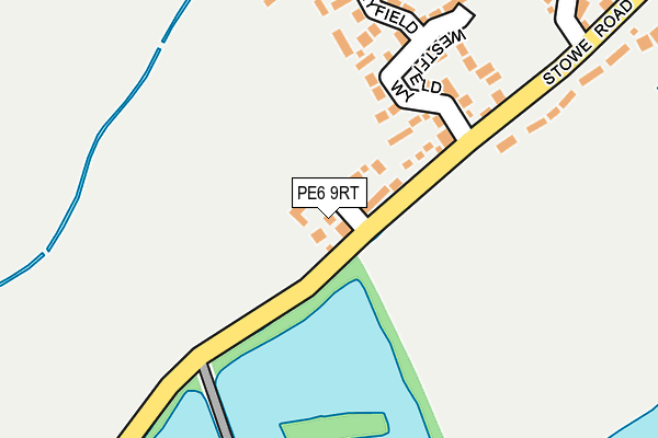 PE6 9RT map - OS OpenMap – Local (Ordnance Survey)