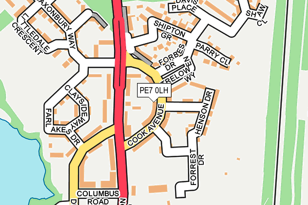 PE7 0LH map - OS OpenMap – Local (Ordnance Survey)