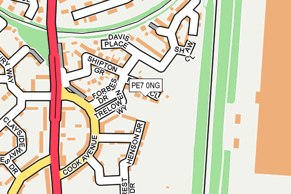 PE7 0NG map - OS OpenMap – Local (Ordnance Survey)