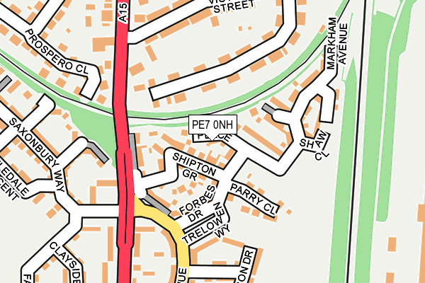 PE7 0NH map - OS OpenMap – Local (Ordnance Survey)