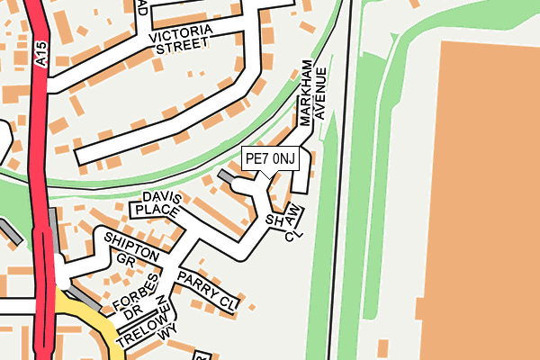 PE7 0NJ map - OS OpenMap – Local (Ordnance Survey)