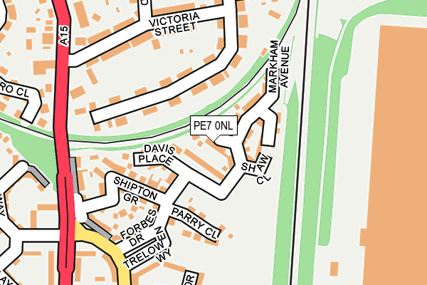 PE7 0NL map - OS OpenMap – Local (Ordnance Survey)