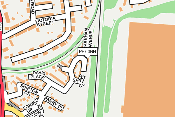 PE7 0NN map - OS OpenMap – Local (Ordnance Survey)