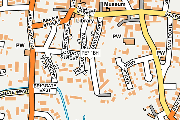 PE7 1BH map - OS OpenMap – Local (Ordnance Survey)
