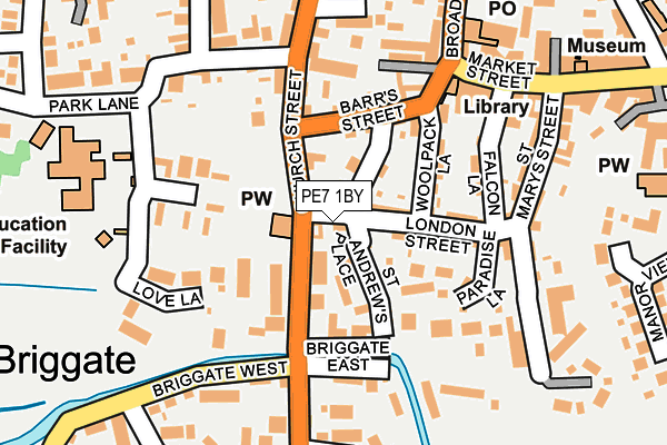 PE7 1BY map - OS OpenMap – Local (Ordnance Survey)