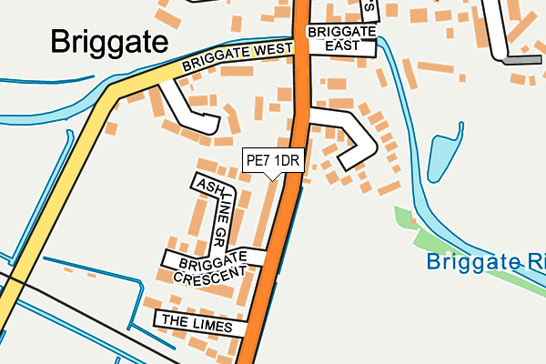 PE7 1DR map - OS OpenMap – Local (Ordnance Survey)