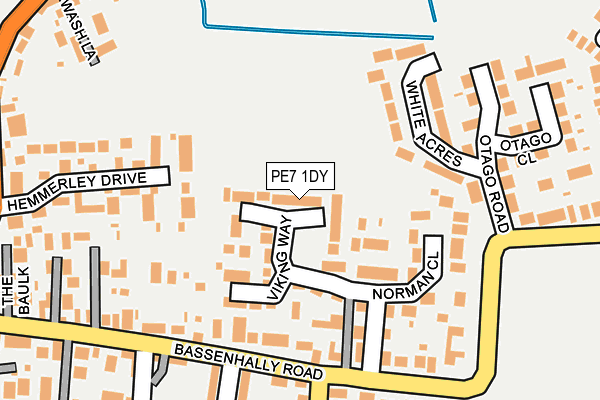 PE7 1DY map - OS OpenMap – Local (Ordnance Survey)