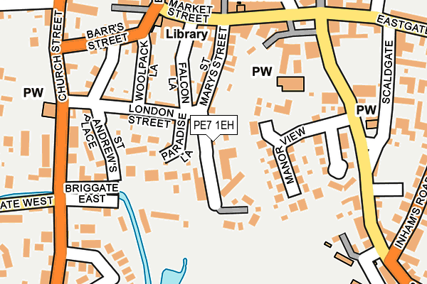 PE7 1EH map - OS OpenMap – Local (Ordnance Survey)