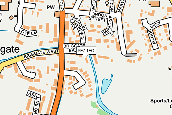 PE7 1EQ map - OS OpenMap – Local (Ordnance Survey)