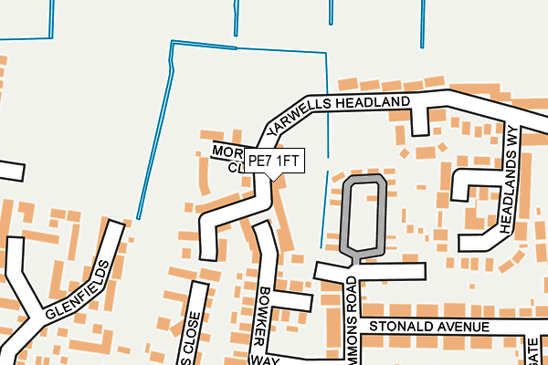PE7 1FT map - OS OpenMap – Local (Ordnance Survey)