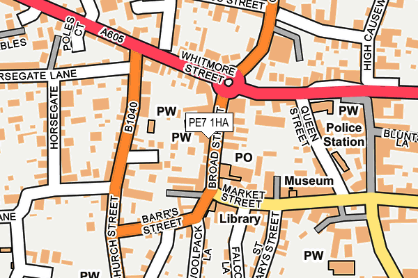 Map of WHITTLESEY COMPOSITES LTD at local scale