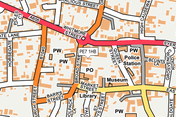 PE7 1HB map - OS OpenMap – Local (Ordnance Survey)