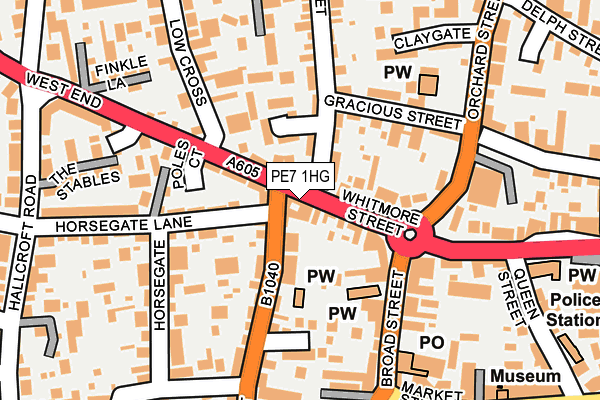 PE7 1HG map - OS OpenMap – Local (Ordnance Survey)