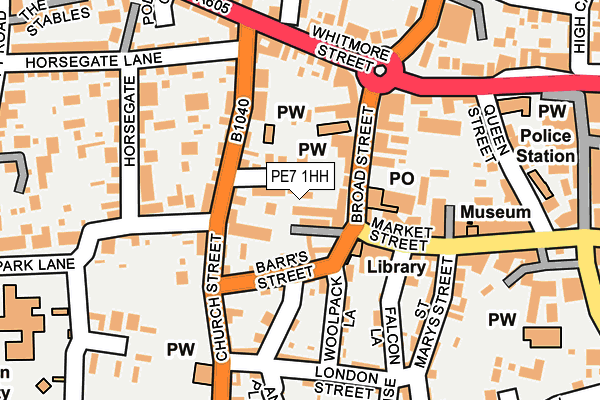 PE7 1HH map - OS OpenMap – Local (Ordnance Survey)