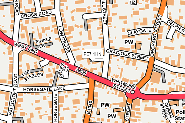 PE7 1HN map - OS OpenMap – Local (Ordnance Survey)