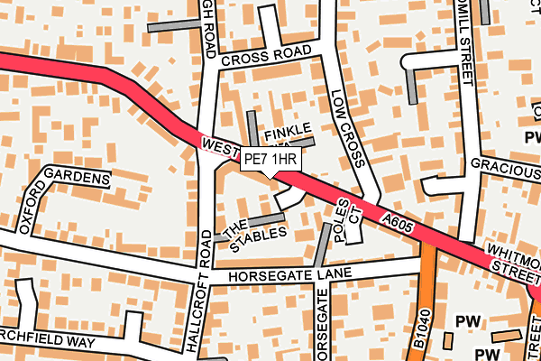 PE7 1HR map - OS OpenMap – Local (Ordnance Survey)