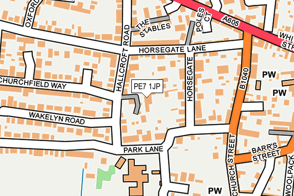 PE7 1JP map - OS OpenMap – Local (Ordnance Survey)