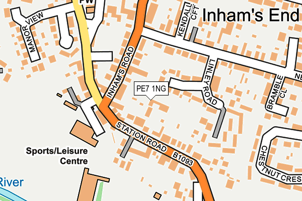 PE7 1NG map - OS OpenMap – Local (Ordnance Survey)