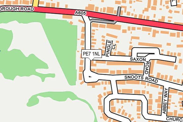 PE7 1NL map - OS OpenMap – Local (Ordnance Survey)