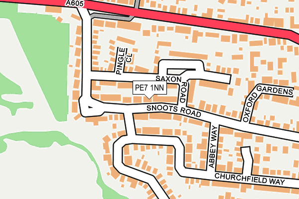 PE7 1NN map - OS OpenMap – Local (Ordnance Survey)
