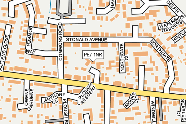 PE7 1NR map - OS OpenMap – Local (Ordnance Survey)