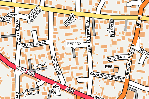 PE7 1NX map - OS OpenMap – Local (Ordnance Survey)
