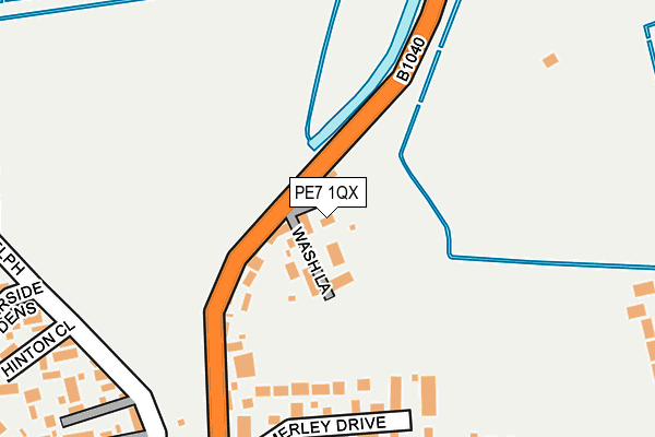PE7 1QX map - OS OpenMap – Local (Ordnance Survey)