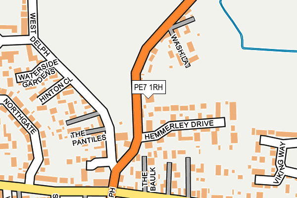 PE7 1RH map - OS OpenMap – Local (Ordnance Survey)