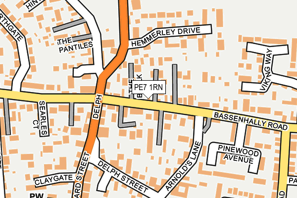 PE7 1RN map - OS OpenMap – Local (Ordnance Survey)