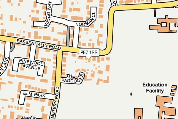 PE7 1RR map - OS OpenMap – Local (Ordnance Survey)