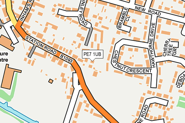 PE7 1UB map - OS OpenMap – Local (Ordnance Survey)
