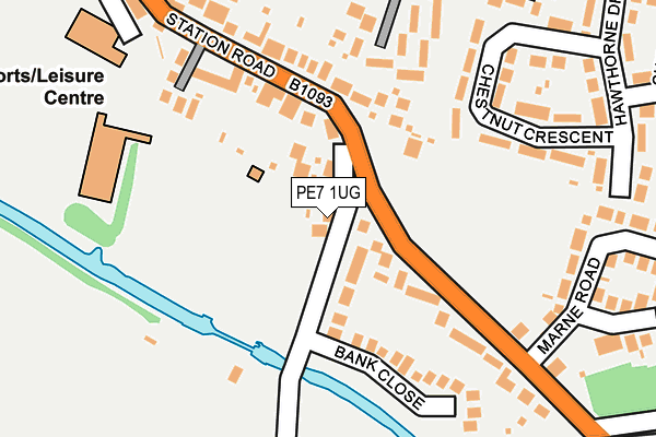 PE7 1UG map - OS OpenMap – Local (Ordnance Survey)