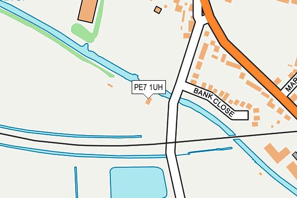 PE7 1UH map - OS OpenMap – Local (Ordnance Survey)