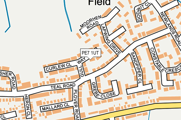 PE7 1UT map - OS OpenMap – Local (Ordnance Survey)