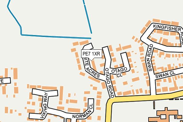PE7 1XR map - OS OpenMap – Local (Ordnance Survey)