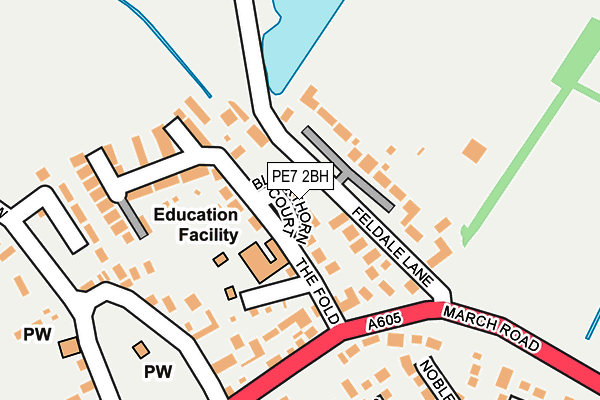 PE7 2BH map - OS OpenMap – Local (Ordnance Survey)