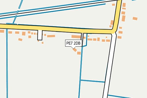 PE7 2DB map - OS OpenMap – Local (Ordnance Survey)