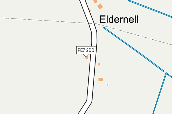 PE7 2DD map - OS OpenMap – Local (Ordnance Survey)