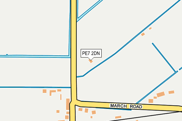 PE7 2DN map - OS OpenMap – Local (Ordnance Survey)