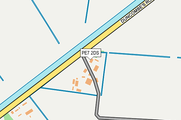 PE7 2DS map - OS OpenMap – Local (Ordnance Survey)