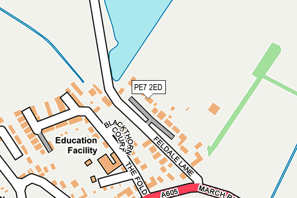 PE7 2ED map - OS OpenMap – Local (Ordnance Survey)