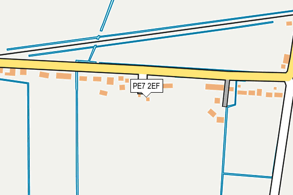 PE7 2EF map - OS OpenMap – Local (Ordnance Survey)