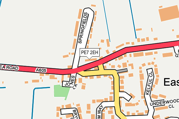 PE7 2EH map - OS OpenMap – Local (Ordnance Survey)